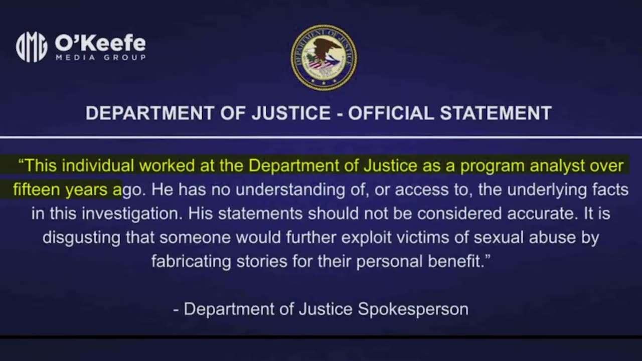 DOJ Statement Raises More Questions Than It Answers