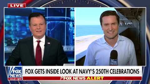 Trump marks Navy’s 250th anniversary aboard carrier with live-fire show