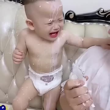 A father having fun 🤣with his baby 🥛|| #funny#baby#shorts