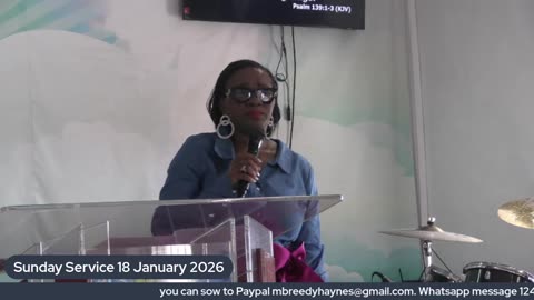 Sunday Service 18 January 2026