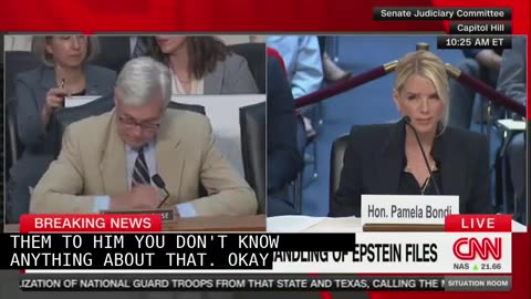 Pam Bondi Tears Democrat Asking FBI Found ‘Half-Naked’ Photos Involving Trump, Epstein