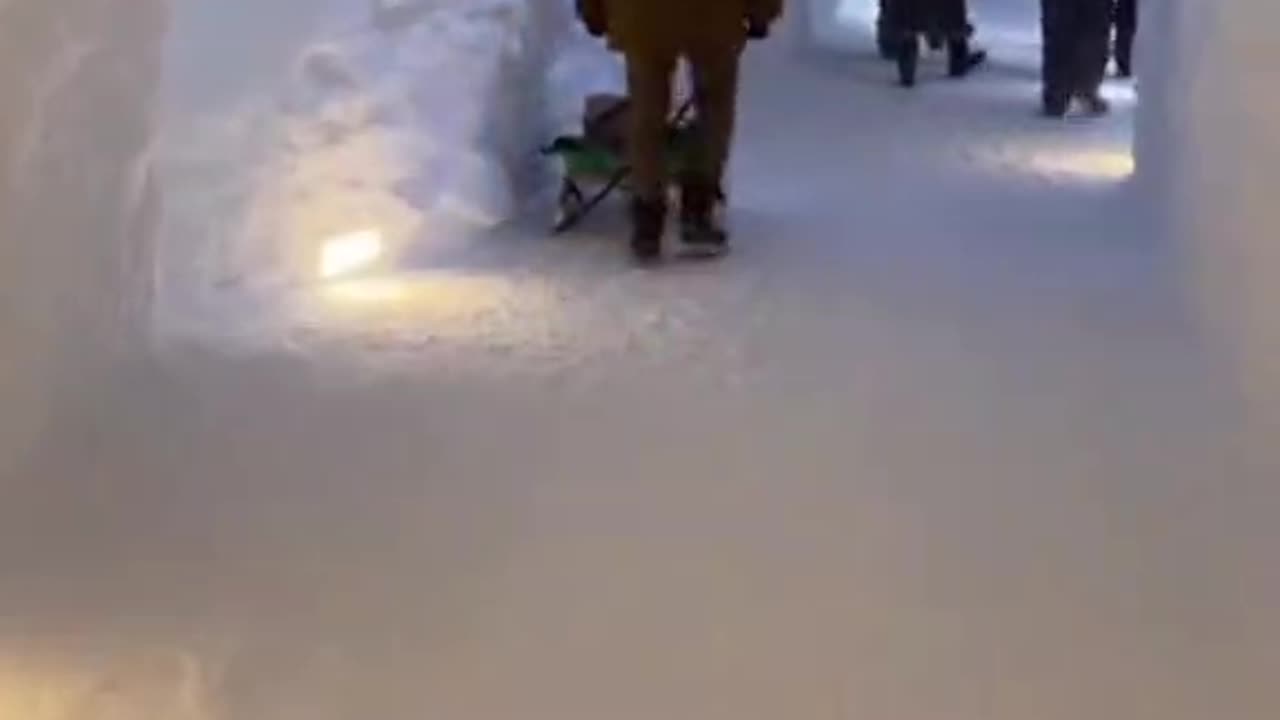 Who built the undersnow tunnels?