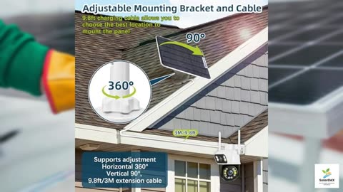 8W Upgraded Solar Panel for Bird Feeder Camera