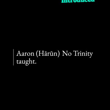 Prophets & Trinity beliefs