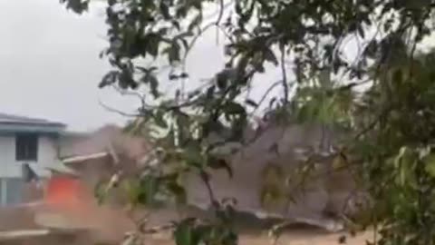 Severe Flooding In Saniangbaka, Solok Regency, West Sumatra, Indonesia