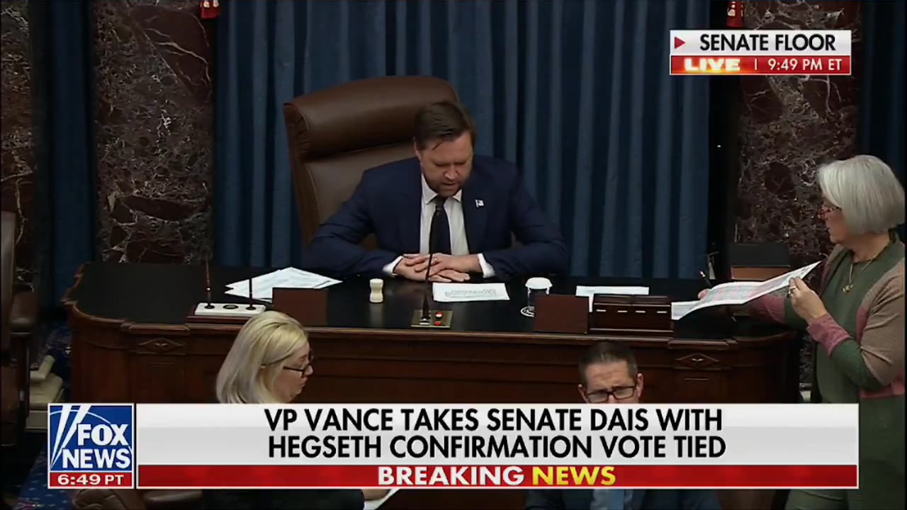 Vice President JD Vance has confirmed Pete Hegseth Is Now Our New Secretary of Defense, 51-50