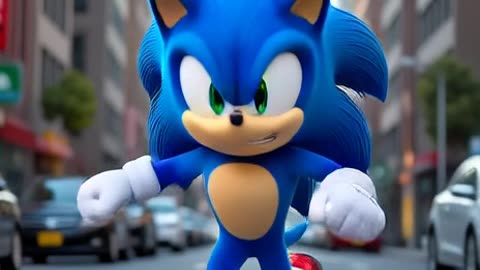 Sonic running in San Paulo, Brazil