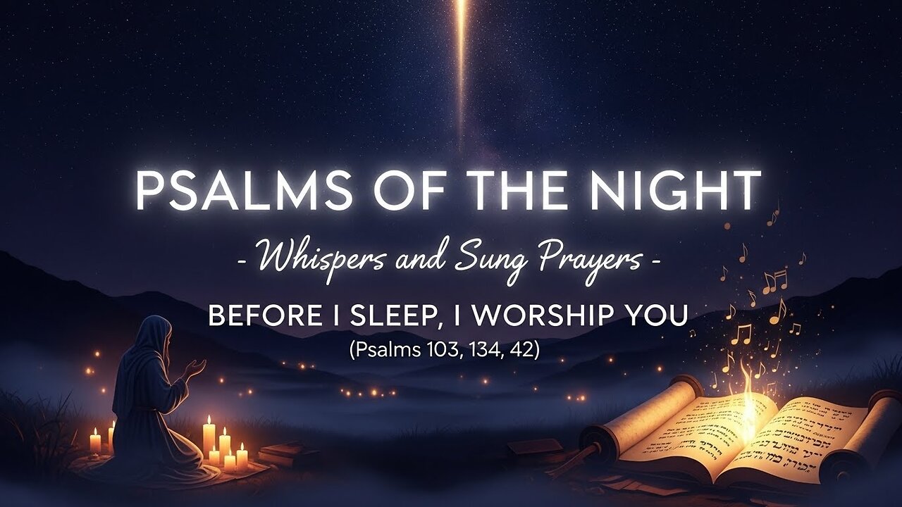 Welcome to *Psalms of the Night – Whispers and Sung Prayers — Before I Sleep, I Worship You (Psalms 103, 134 & 42)*. This night devotional invites your heart into a place of peace, gratitude, and worship before you rest. Psalm 103 leads us to b