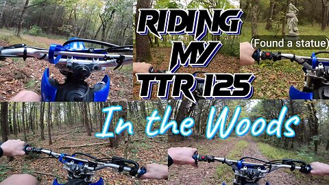 Riding my TTR 125 in the woods