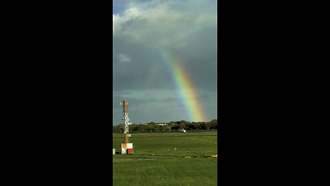#rainbow at the holding point.. #lovinglife #mother #nature #aviation