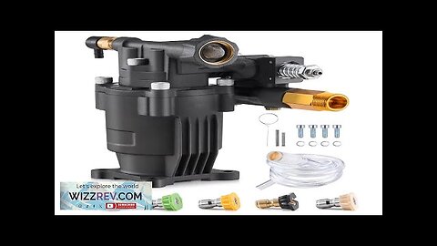 Pressure Washer Pump 3/4" Shaft Horizontal 3500 PSI 2.5GPM with 5 Nozzles Review