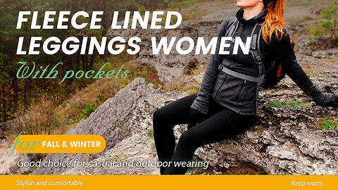 2 Pack Fleece Lined Leggings for Women