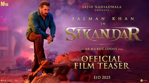 SIKANDAR Official Film Teaser - Salman Khan, Rashmika | Sajid Nadiadwala | A.R. Murugadoss | EID2025