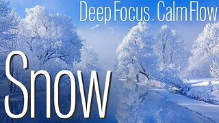 Music Mode - 4K Landscapes with SNOW - For RELAXATION AND STUDYING