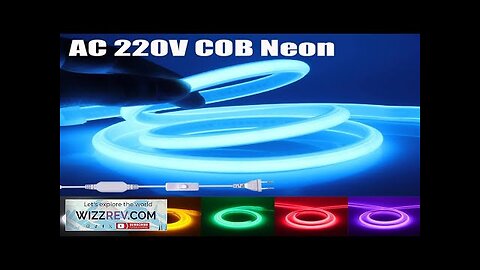 AC 220V COB Neon Light 288Leds/M White Red Ice Blue Pink Yellow Review