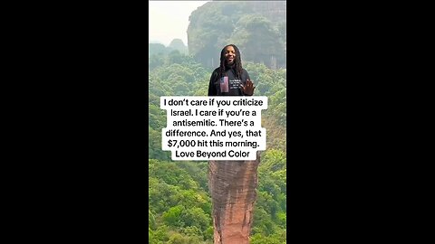 I don’t care if you criticize Israel. I care if you’re a antisemitic. There’s a difference.