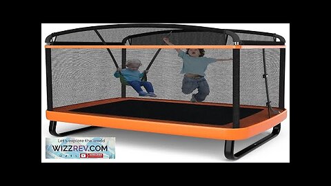 Giantex 6 Ft Kids Trampoline with Swing Max Load 220lbs Indoor Small Review