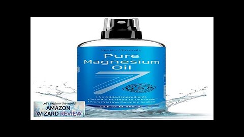 Seven Minerals Pure Magnesium Oil Spray Big 12 fl oz (Lasts Review