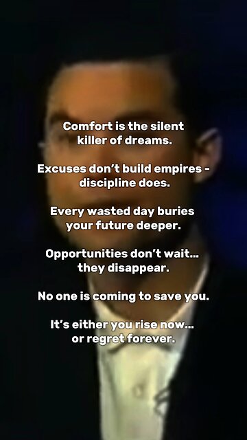 Comfort is the Silent Killer of Ambition