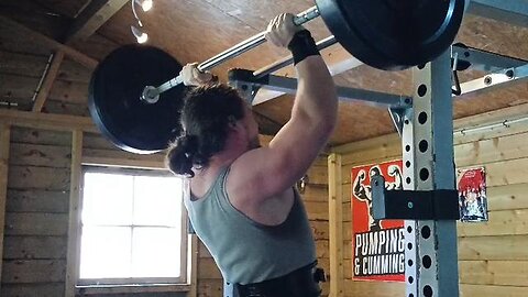 3x10 60 Kg OHP! Last Set.