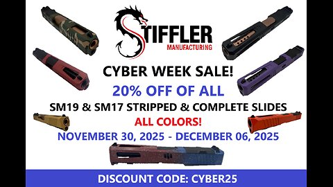 Stiffler Manufacturing Live - Cyber Week