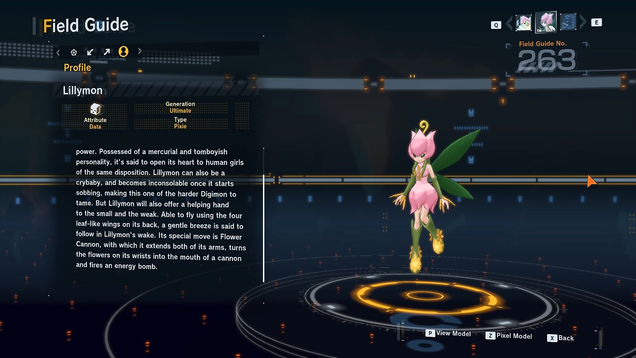 lillymon all digivolution/de-digivolution/profile Digimon Story Time Stranger