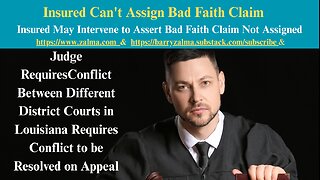 Insured Can't Assign Bad Faith Claim