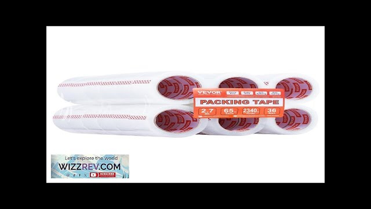 Clear Packing Tape 36 Rolls 65 Yards Heavy Duty Clear Packing Tapes Review