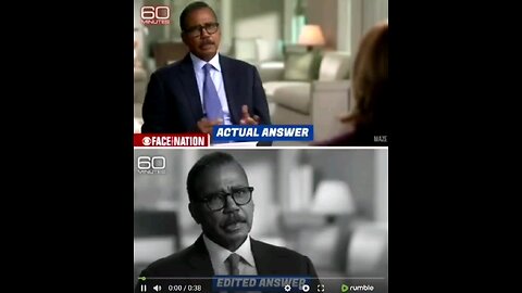 Kamala's interview 60 minutes tried to edit and make her look smarter epic fail