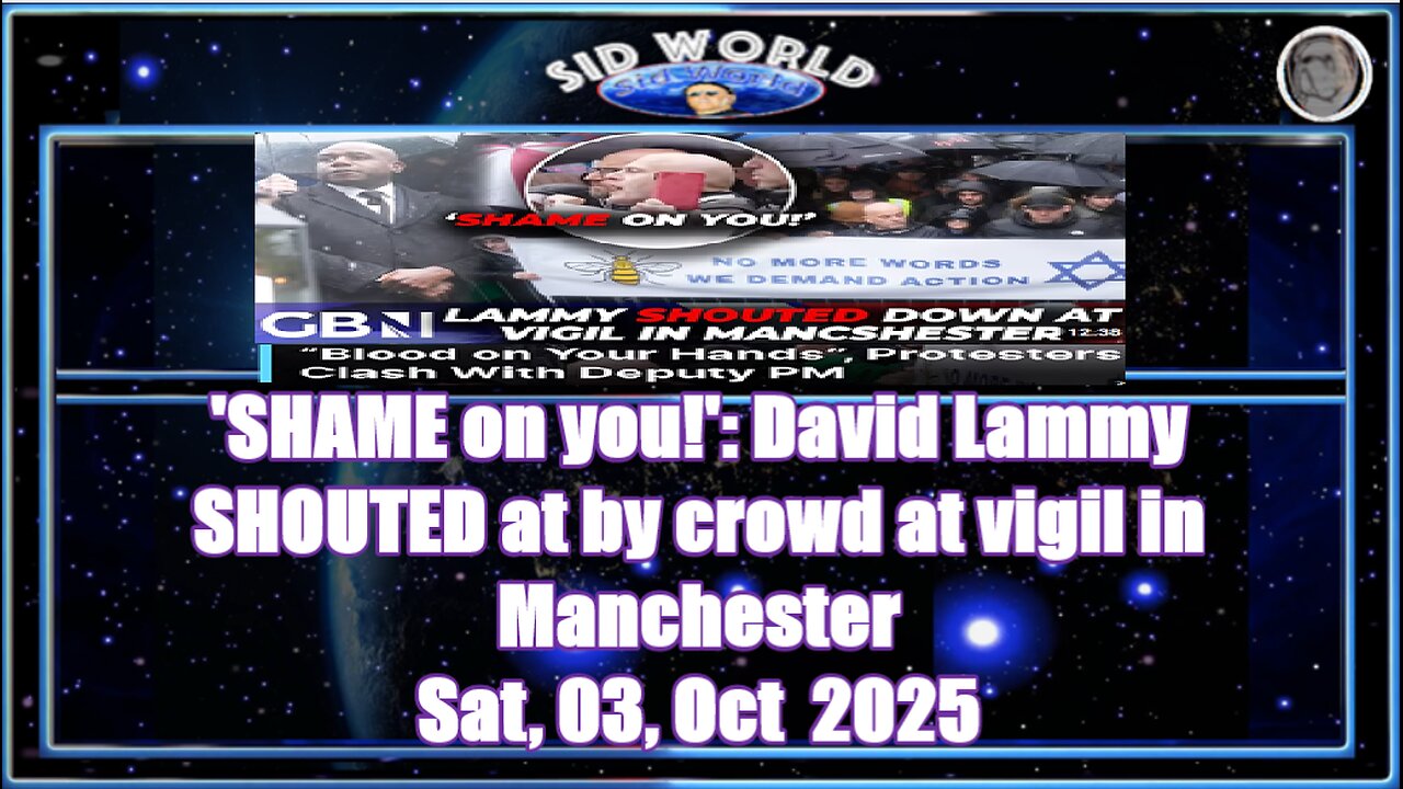 “Shame on You”, David Lammy Heckled During Speech in Manchester DRM News AC1N