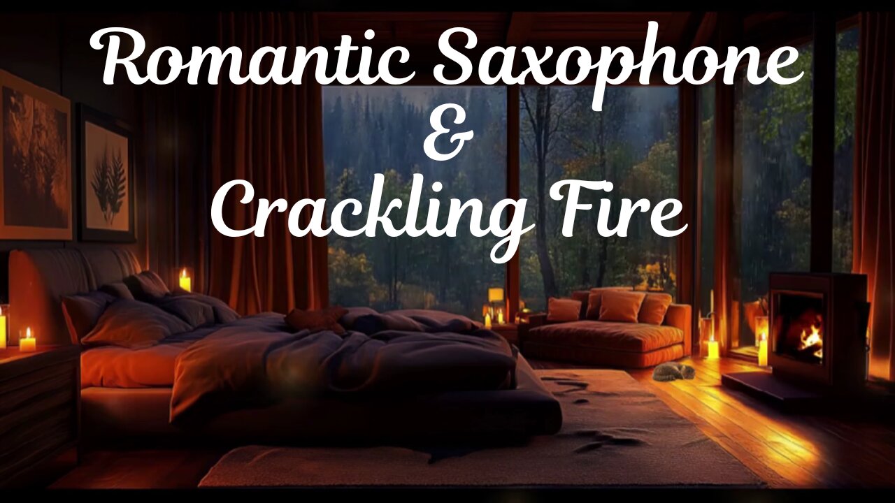 3 Hour Saxophone & Crackling Fire ASMR Relaxation & Sleep Meditation🔥🎷