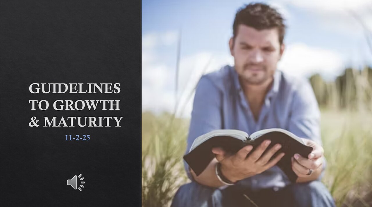 GUIDELINES TO GROWTH AND MATURITY: BUILDING STRONG INDIVIDUALS THAT MAKE STRONG FAMILIES & CHURCHES.