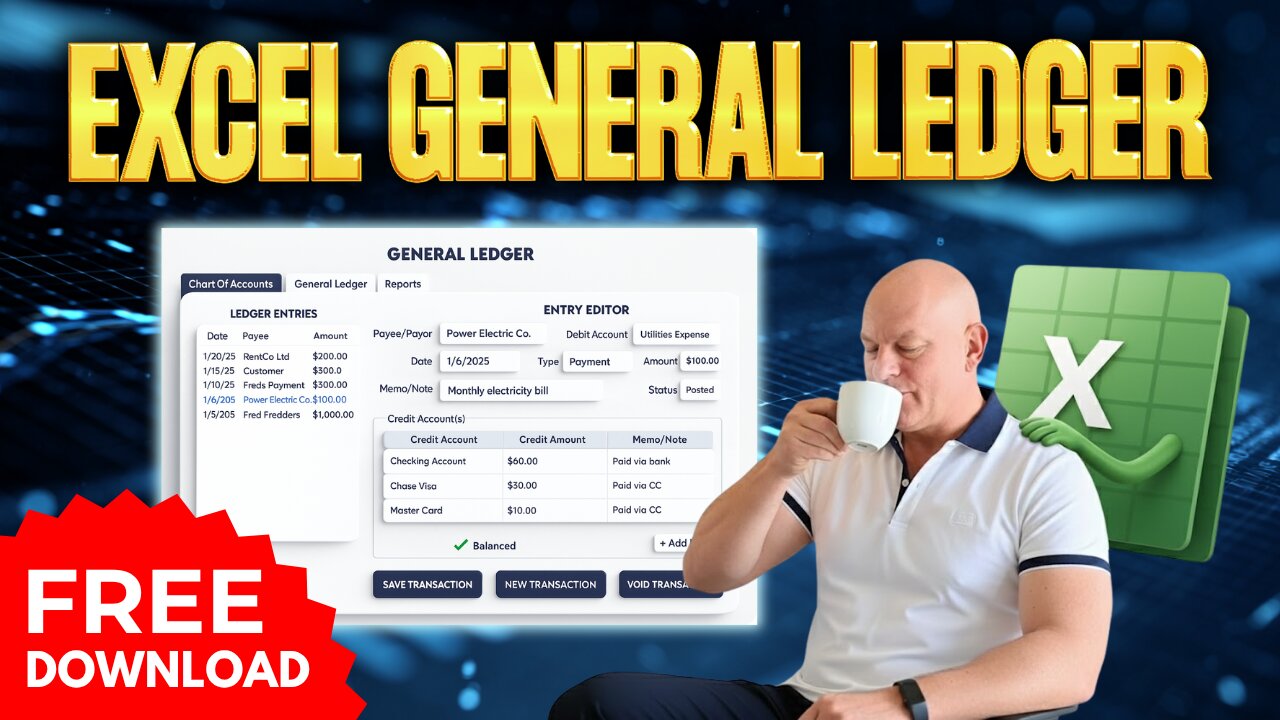 Harvard CPA Would Use THIS Excel General Ledger System (Here's Why)