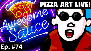 Awesome Sauce PIZZA ART LIVE Ep. #74: PIZZA DOODLES!