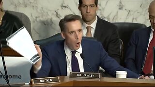 Josh Hawley OBLITERATES Biden Official With His Own Report