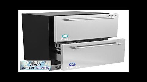 VEVOR 24 inch Undercounter Refrigerator 2 Drawer Refrigerator with Different Temperature Review