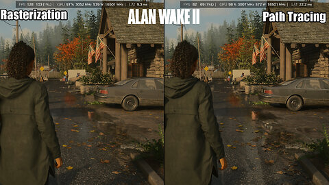 Alan Wake 2, Rasterization VS Path Tracing, DLSS 4K | RTX 5090