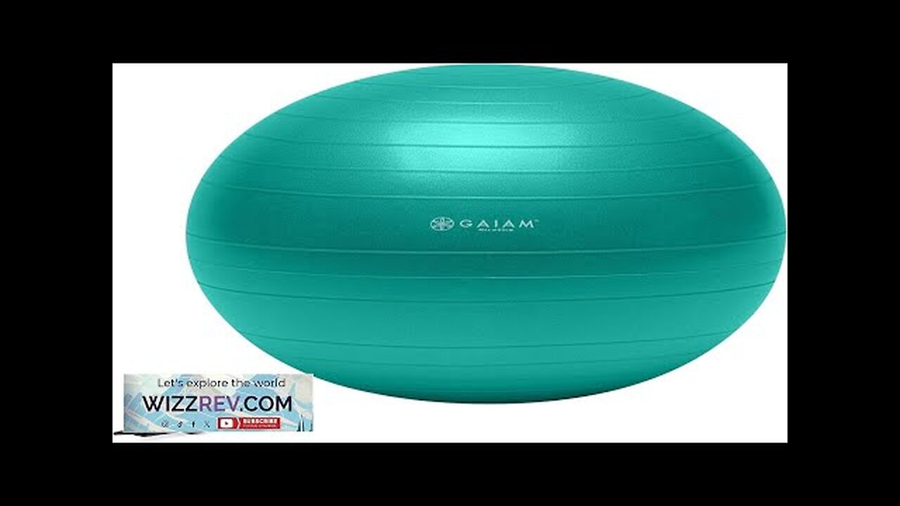 Gaiam Total Body Exercise Balance Stability Yoga Ball Anti-Burst with Air Pump Review