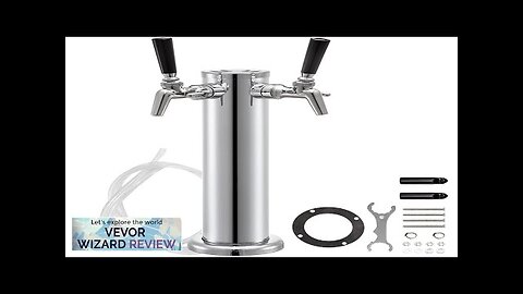 VEVOR Beer Tower Double Adjustable Brass Faucet Kegerator Tower Stainless Steel Draft Review