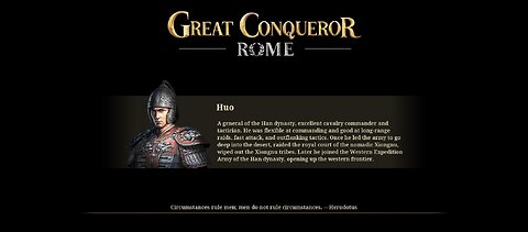 Great Conqueror Rome Chapter 14: Strike from the Han Army: Roman Empire pt.1