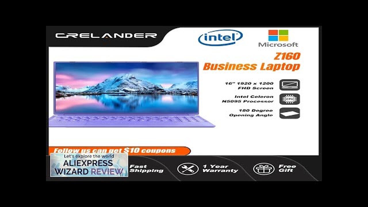 CRELANDER 16 Inch Business Laptop IPS Screen Intel Celeron N5095 12GB RAM Review