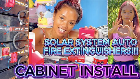 LiFePo4 SOLAR SYSTEM CABINET XS ENERGY AUTO FIRE EXTINGUISHER! OFF GRID ISLAND PHILIPPINES LIVING