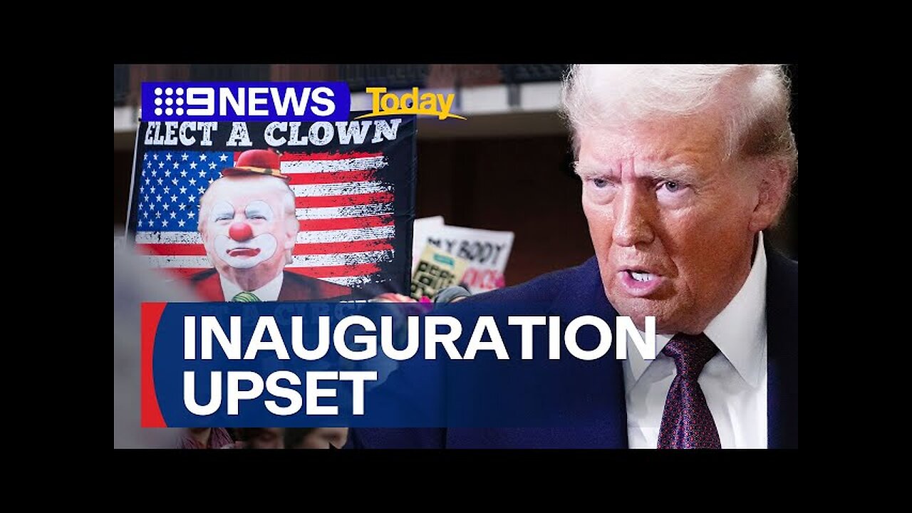 Thousands of protesters descend on US capitol ahead of Trump’s inauguration