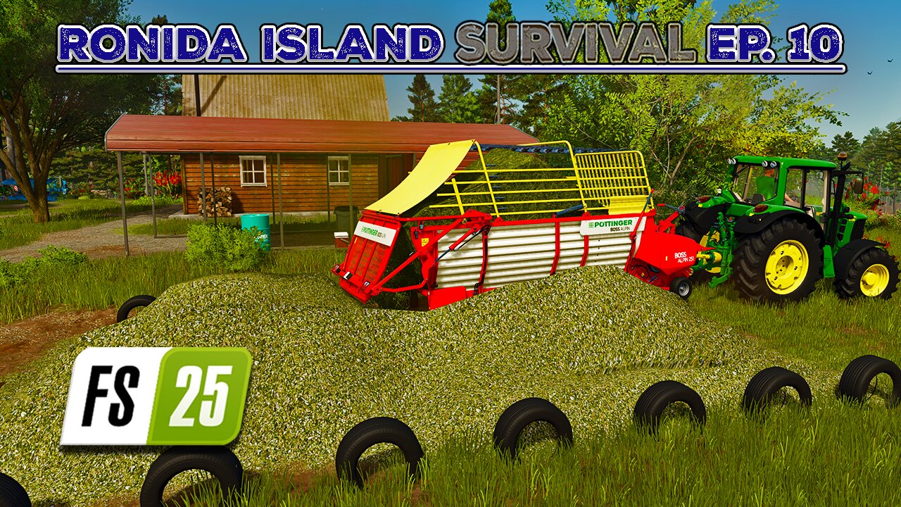 Survival on Ronida Island #10 | Buying a New Tractor. Making Silage. | Farming Simulator 25