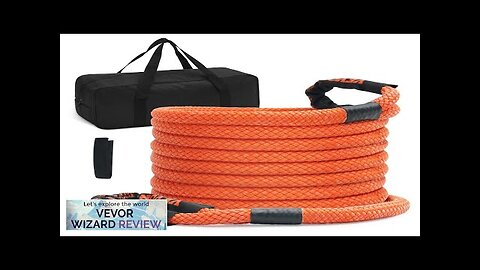 VEVOR 1" x 30' Kinetic Recovery Tow Rope 38000 lbs Heavy-Duty Off Review