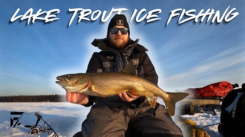 Full Day of Lake Trout Ice Fishing in Northern Canada!