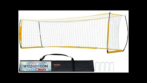 12x6 ft Portable Soccer Goal Kids Soccer Net Carry Bag Backyard Training Review