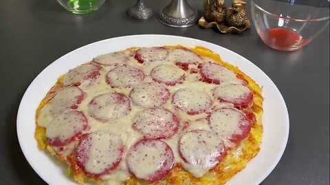 *Pizza with cabbage! The best breakfast! Simple and quick!*