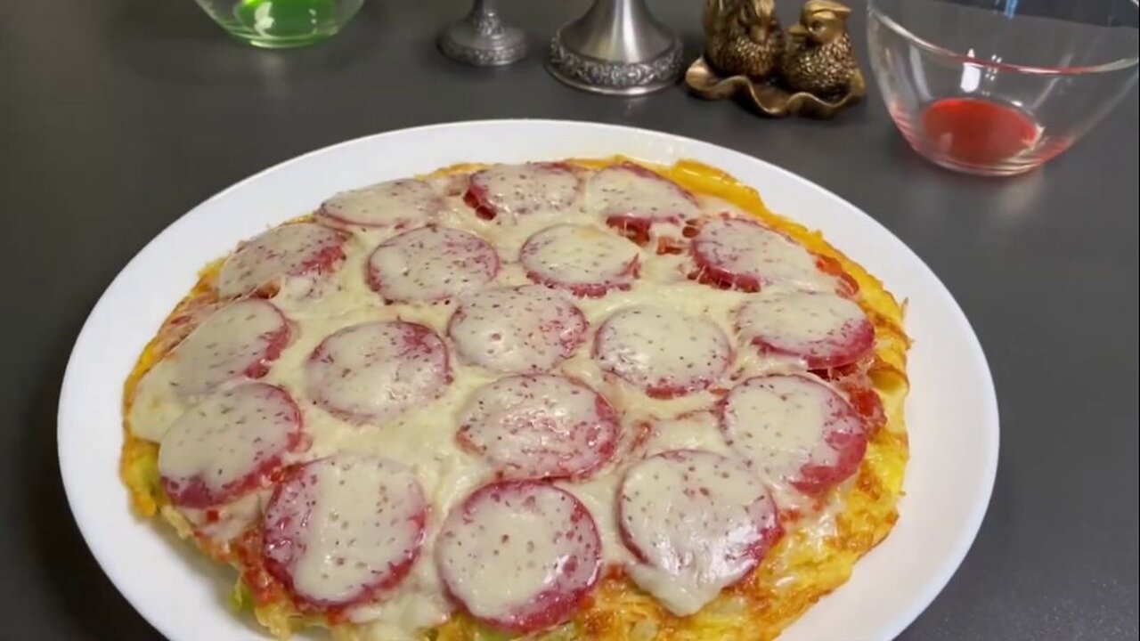 *Pizza with cabbage! The best breakfast! Simple and quick!*