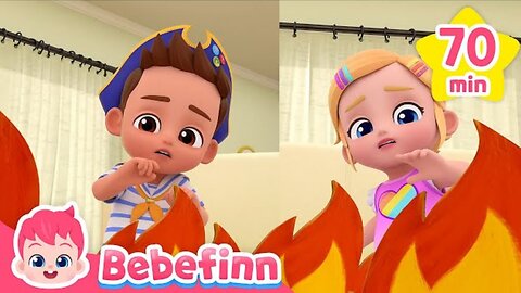 Oh No! The Floor Is Lava | + More Playtime Musical Stories Compilation | Bebefinn Nursery Rhymes